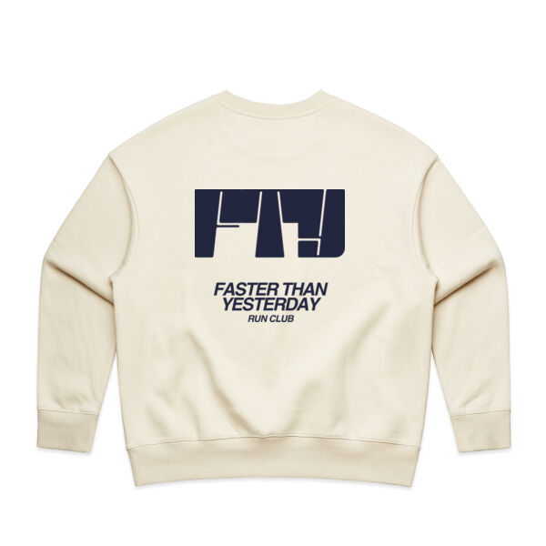 FTY Navy Logo Crew - Womens Thumbnail